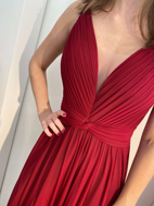 Imagem de Vestido marsala com cinto