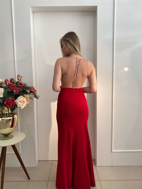 Imagem de Vestido vermelho liso