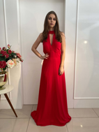 Imagem de Vestido vermelho de gola