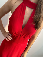 Imagem de Vestido vermelho de gola