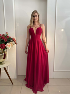 Imagem de Vestido rosa carmine