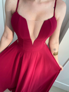 Imagem de Vestido rosa carmine