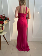 Imagem de Vestido rosa crepe