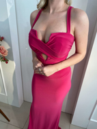 Imagem de Vestido rosa crepe