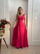 Imagem de Vestido rosa godê