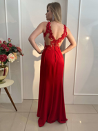 Imagem de Vestido vermelho de renda