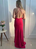 Imagem de Vestido rosa pink com fenda