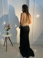 Imagem de Vestido preto com dourado