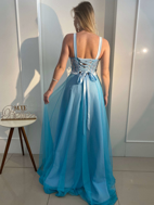 Imagem de Vestido azul princesa