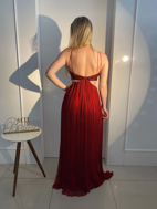 Imagem de Vestido vermelho de seda