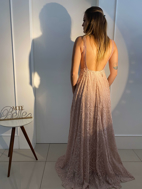 Imagem de Vestido rose bordado