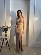 Imagem de Vestido prata com nude