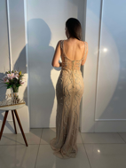 Imagem de Vestido Nude com prata