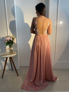 Imagem de Vestido rose fluido