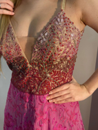 Imagem de Vestido rosa com nude