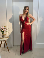 Imagem de Vestido vermelho em degrade