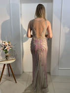 Imagem de Vestido rosa com prata