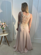 Imagem de Vestido rosa claro com branco