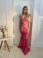 Imagem de Vestido rosa com nude