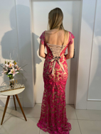 Imagem de Vestido rosa com nude