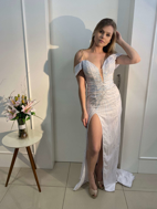 Imagem de Vestido branco espartilhado