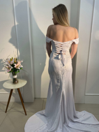 Imagem de Vestido branco espartilhado