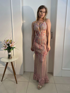 Imagem de Vestido rosa com prata