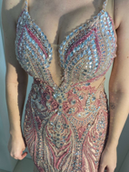 Imagem de Vestido rosa com prata