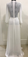 Imagem de Vestido branco longo com renda