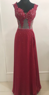 Imagem de Vestido marsala com swarovski