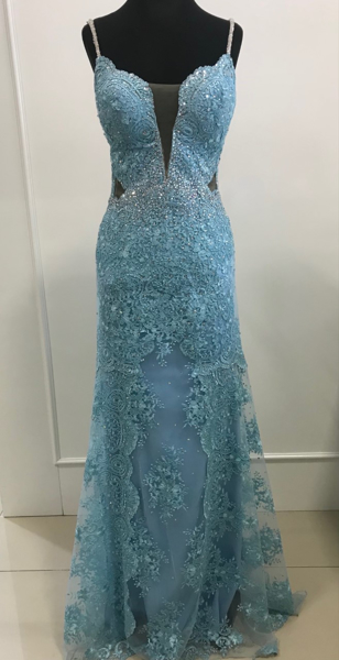 Imagem de Vestido azul espartilhado