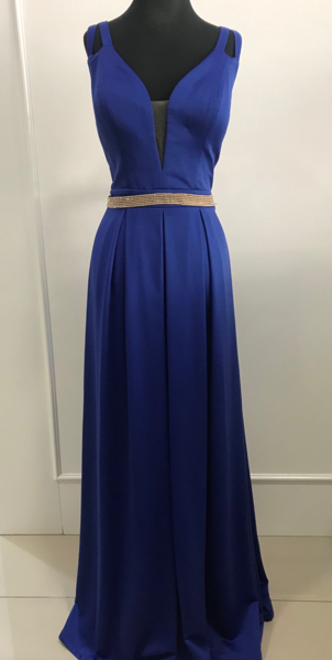 Imagem de Vestido azul royal godê