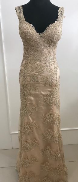 Imagem de Vestido dourado espartilhado