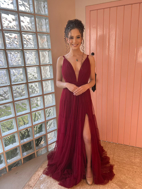 Imagem de Vestido Marsala Tule