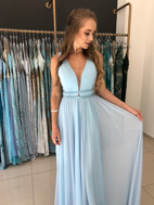 Imagem de Vestido azul serenity longo