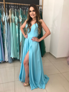 Imagem de Vestido azul celeste